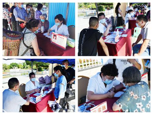 省市医疗专家组团义诊 平战两用CT车开进现场