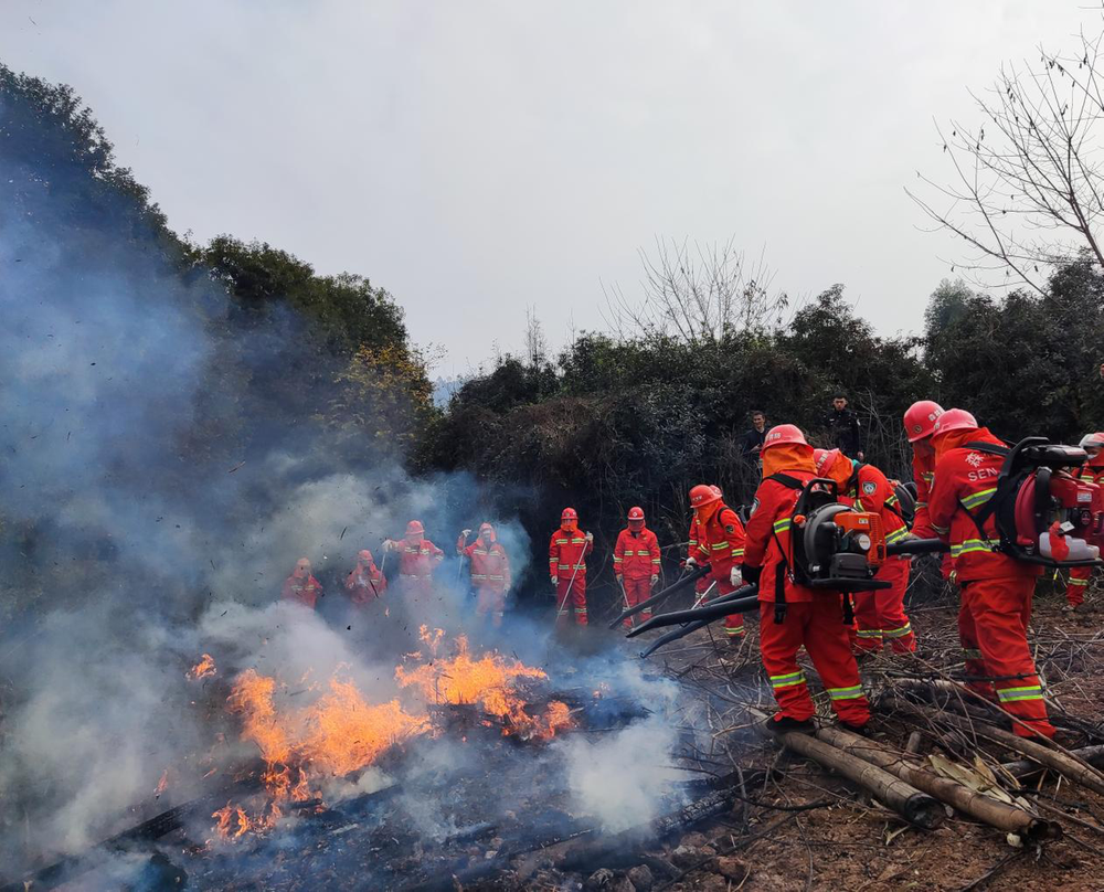 公义镇：提升能力磨练意志 开展森林防灭火演练