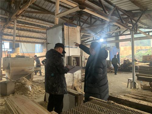 洪雅县开展木材加工企业安全检查