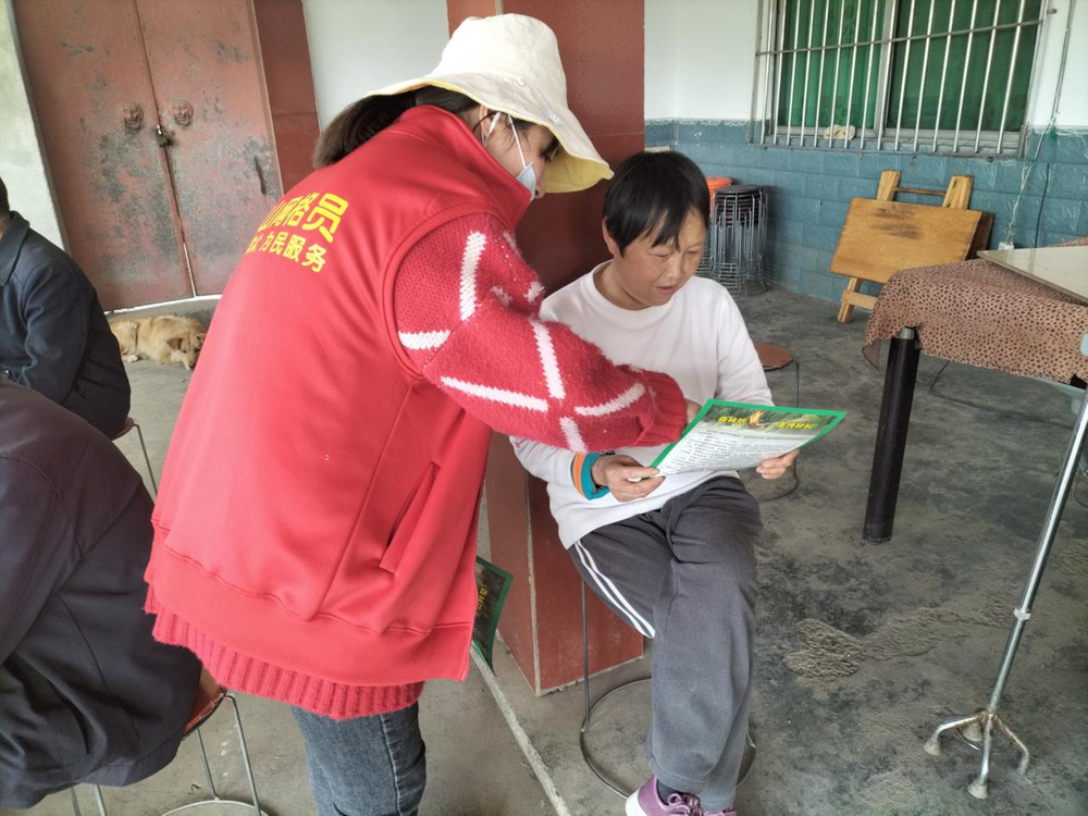 公义镇五马村做好森林防火宣传