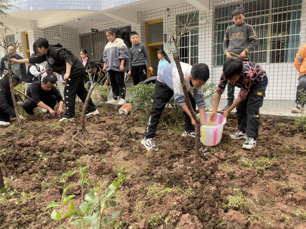 南江县关路镇九义校开展劳动实践教育活动
