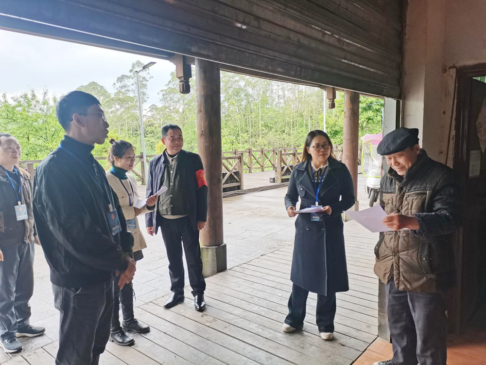 宝箴塞镇组织人大代表视察安全生产工作