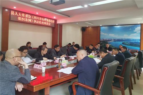 武胜县人大对《四川省农村集体经济组织条例》实施情况开展执法检查