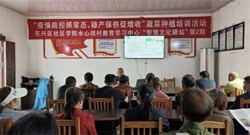 东兴区开展蔬菜培训 赋能产业振兴