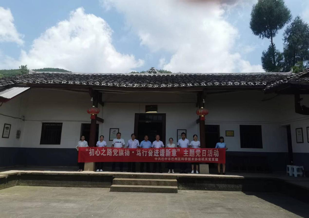 巴州区科协深入化成镇梁大湾村开展主题党日活动
