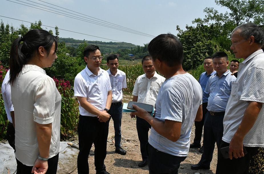 内江市市中区领导调研督导水电站安全度汛和地质灾害防治工作