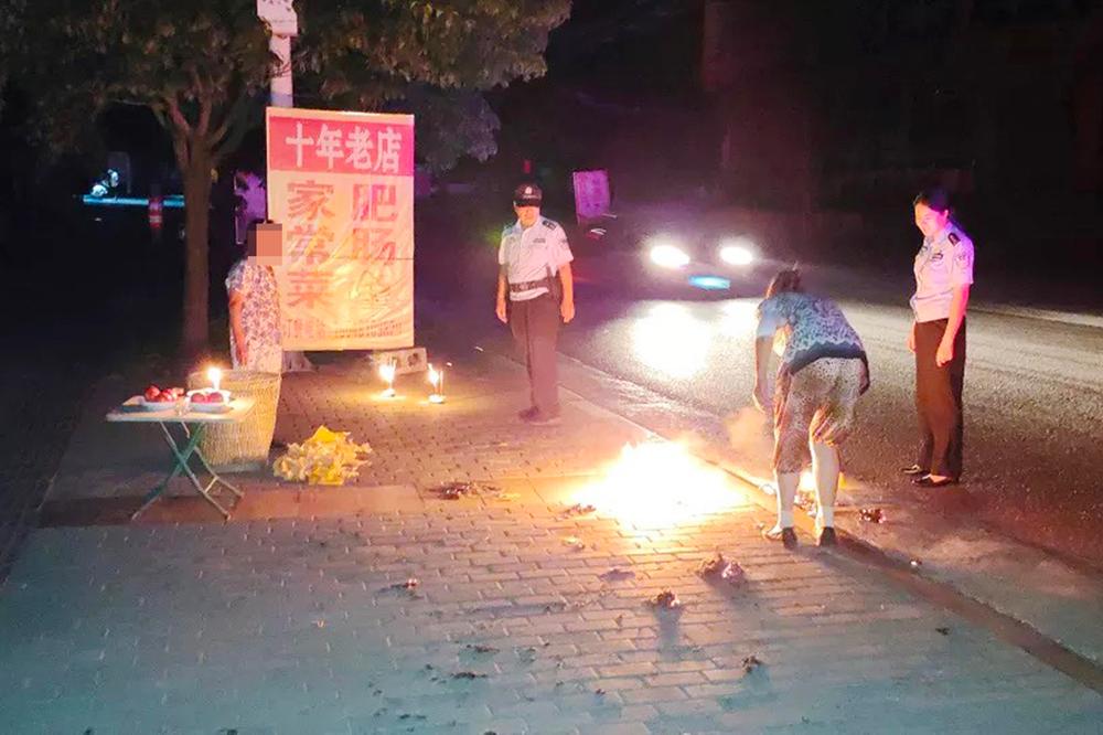 “中元节”文明祭祀禁燃，华蓥市公安局天池派出所在行动