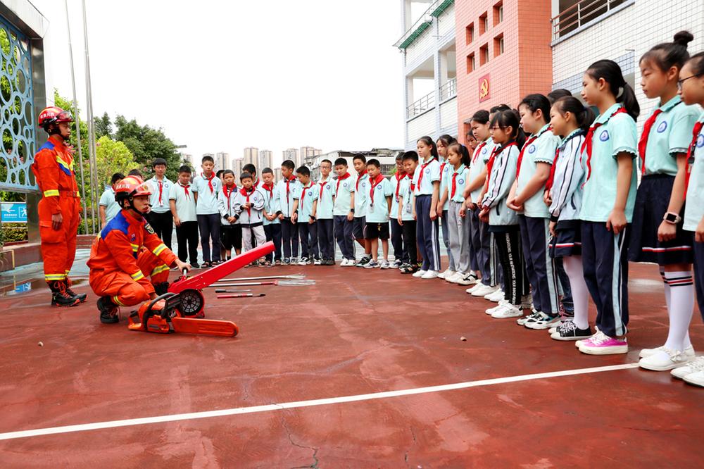广安：开学第一课  灾害防范普及进校园