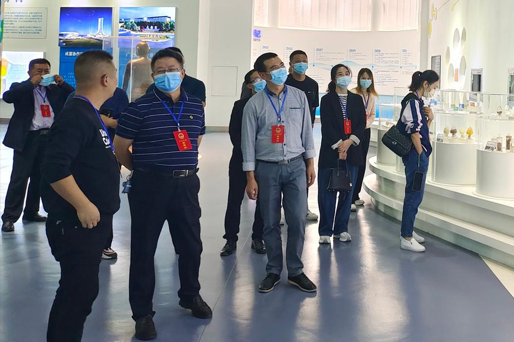 岳池县人大代表献计医药产业