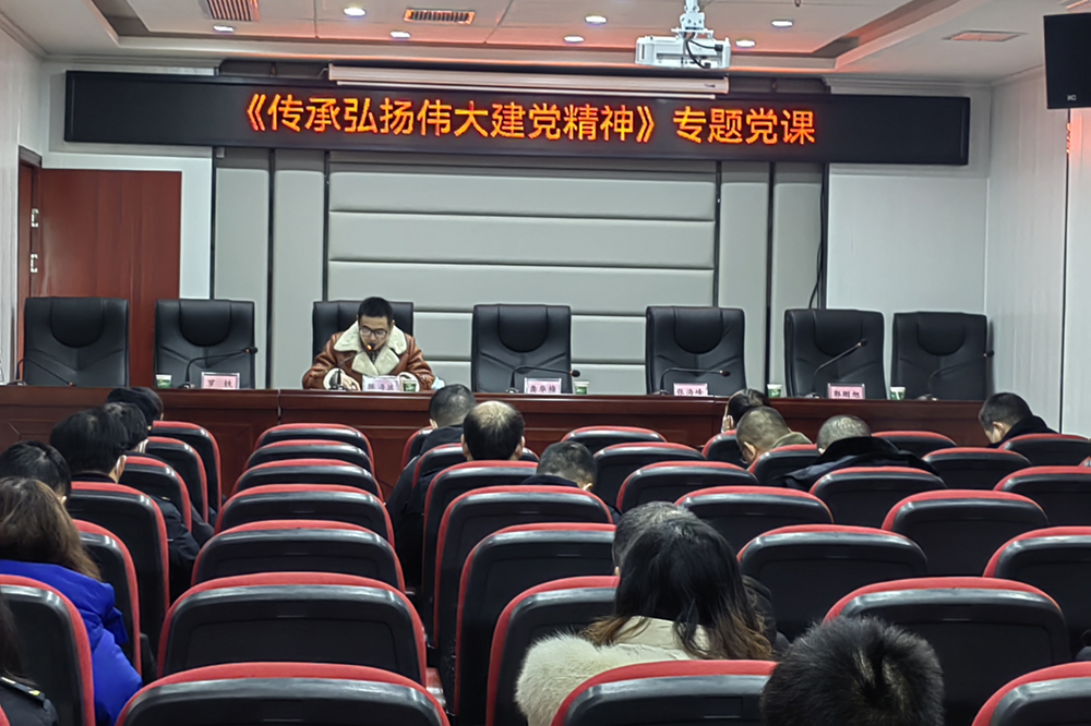 武胜县综合行政执法局开展“传承弘扬伟大建党精神”专题党课