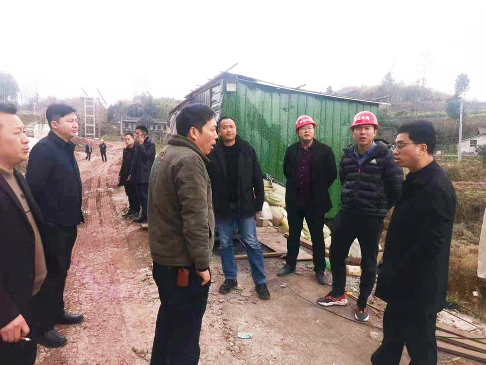武胜县领导调研水务系统重点项目
