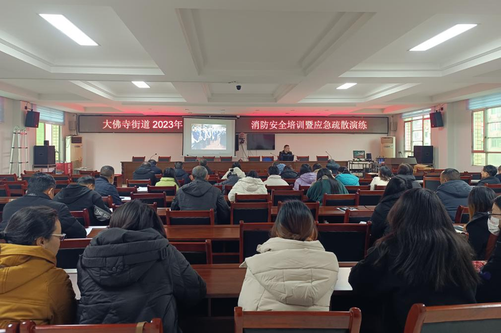 大佛寺街道开展消防培训演练防患于未“燃”