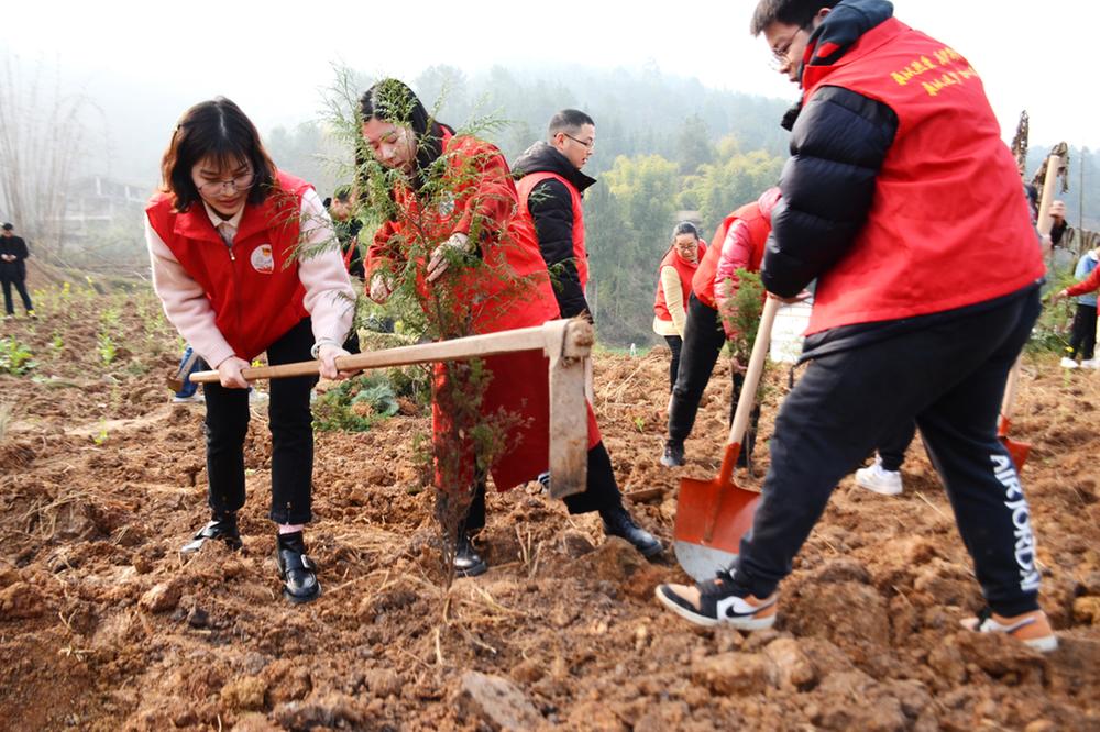 邻水县：开展“践初心强党性·同劳作助春耕”主题党日活动