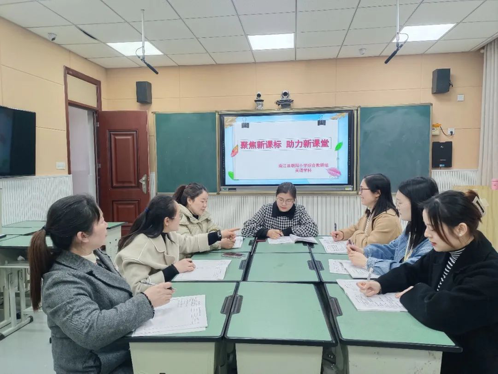 南江县朝阳小学常规教研活动有声有色