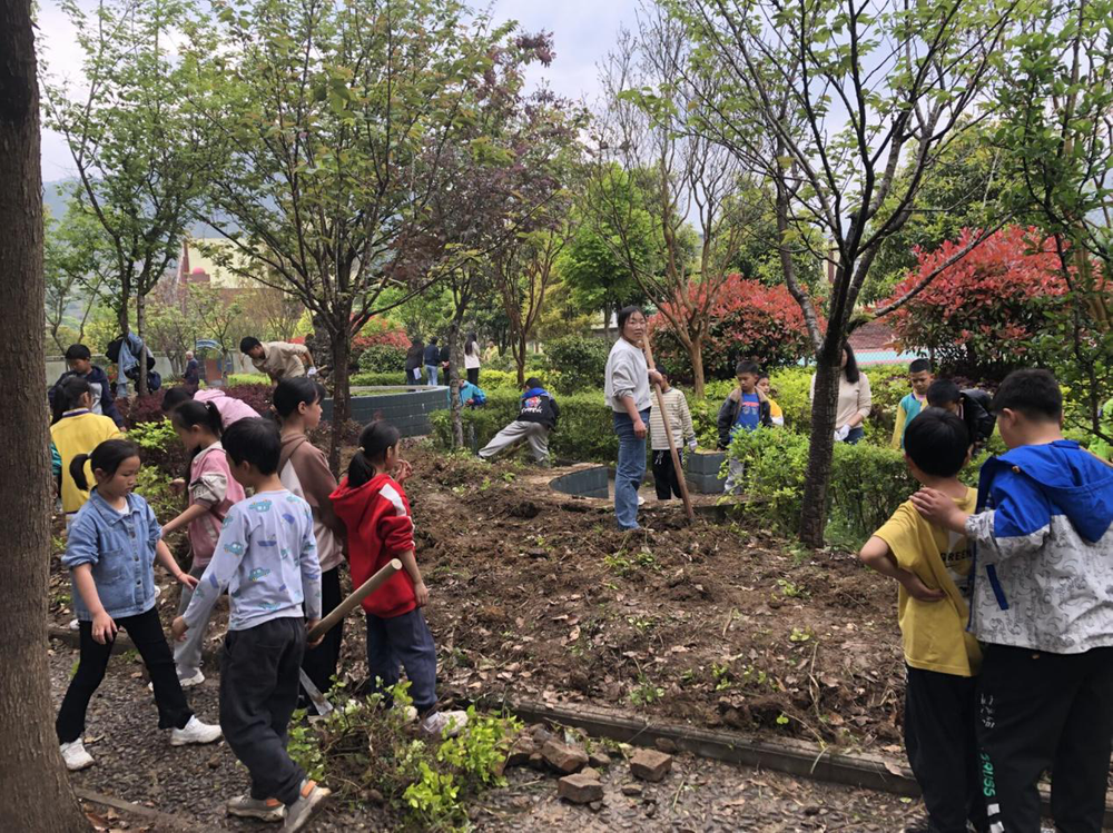 南江县赶场镇小学建设校园劳动实践基地