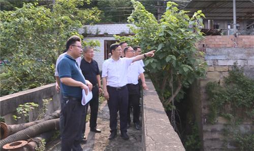 内江市市中区领导调研督导防汛抗旱、环保项目建设、地灾防治等重点工作