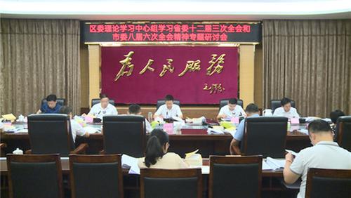 内江市市中区委理论学习中心组召开专题研讨会