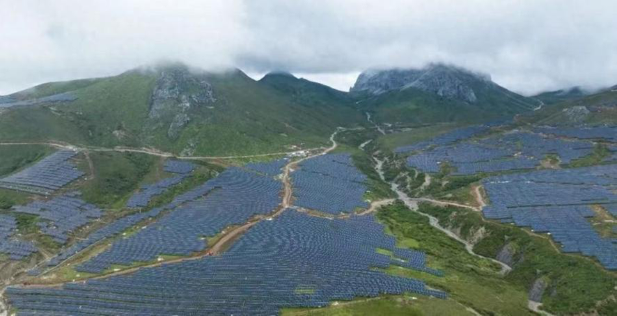 木里县首个水光互补光伏项目将并网发电