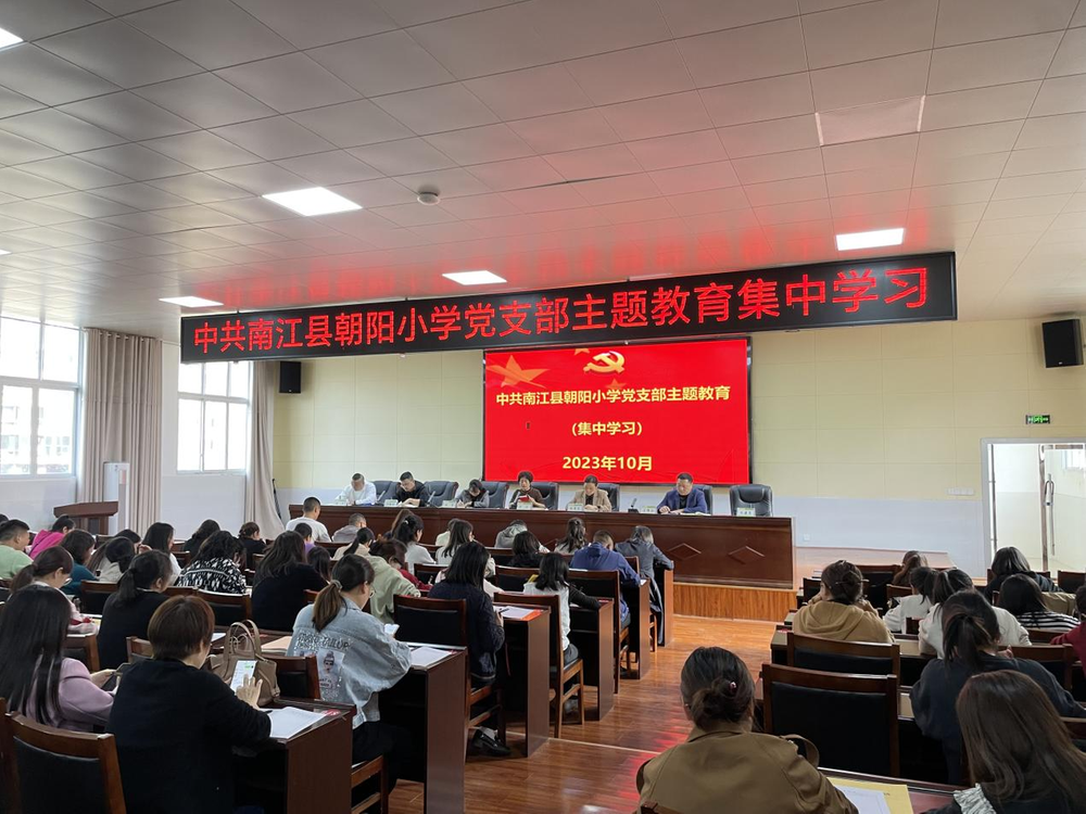 南江县朝阳小学开展“学党章 遵党章”主题党日活动