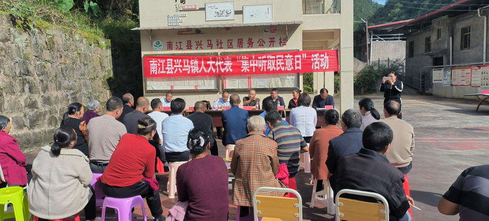 兴马镇开展人大代表“集中听取民意日”活动