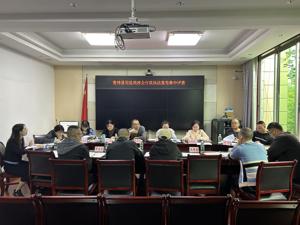 以评促改  青神县开展涉企行政执法案卷集中评查