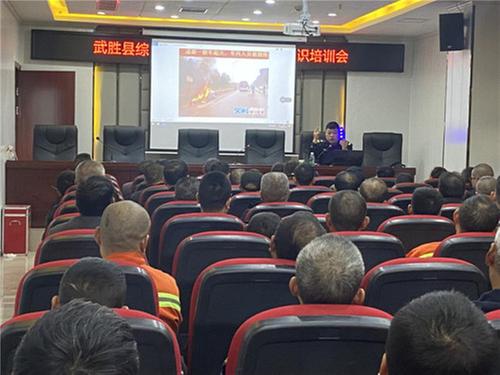 武胜县综合行政执法局开展消防演练 筑牢安全底线