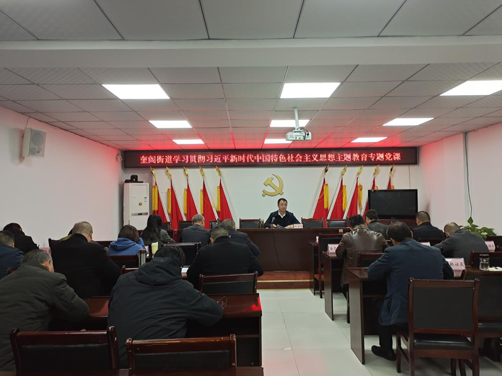 广安经开区奎阁街道开展主题教育专题党课