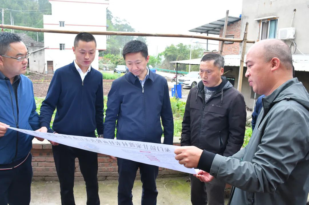 内江市市中区领导调研春耕生产及农村面貌改善工作