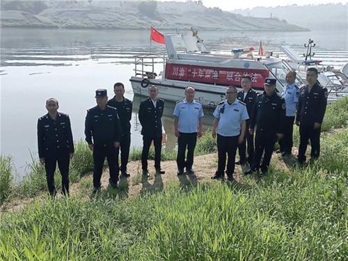 岳池县联合合川区开展长江禁捕联合执法行动