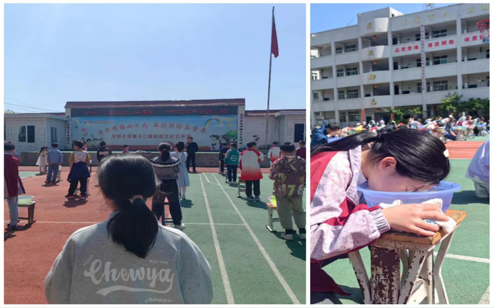 南江县下两镇东垭小学开展防溺水安全演练活动