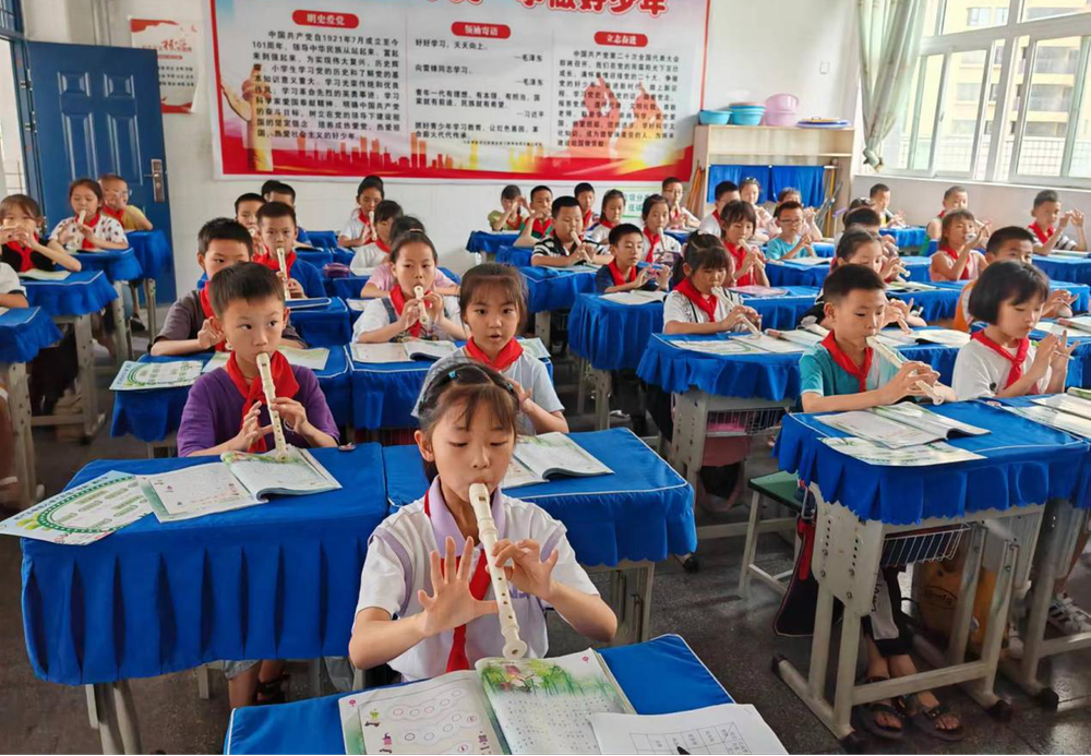 南江县青少年学生校外活动中心朝阳活动站竖笛活动精彩纷呈