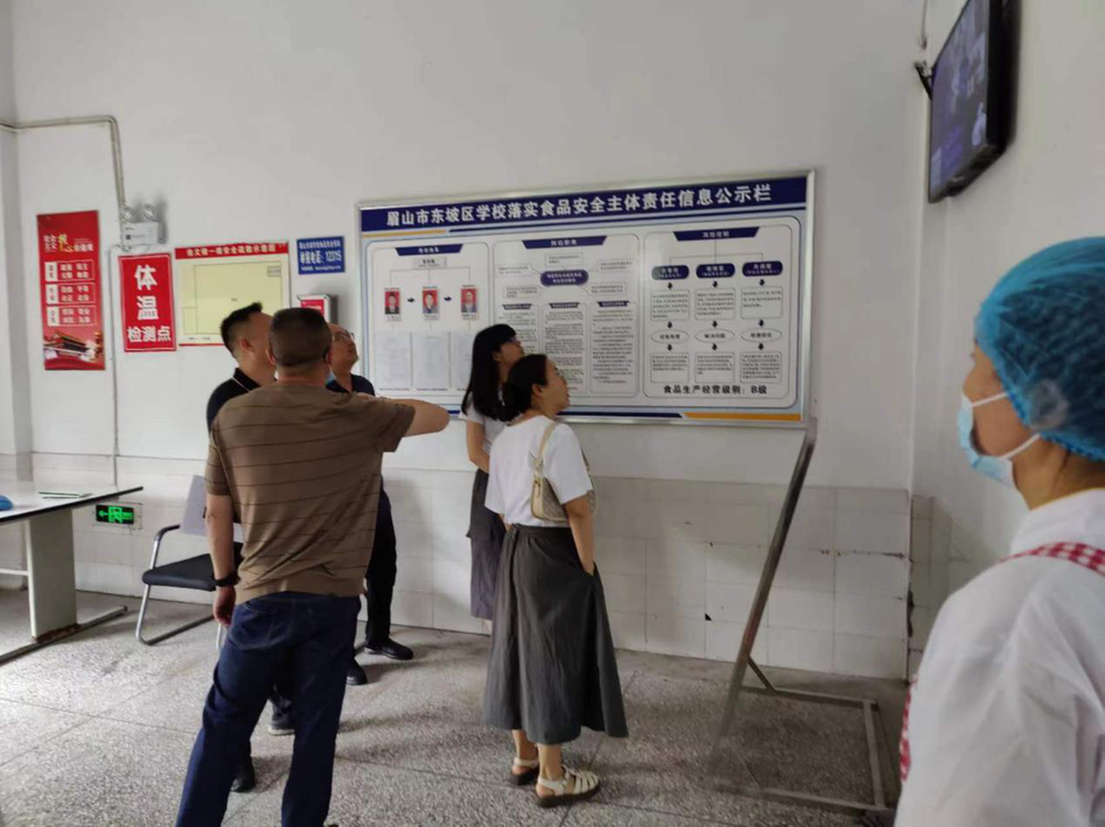 东坡区市场监督管理局开展“校园餐”专项监督检查